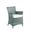 Armchair Unopiù Capri Sky Blue made of WaProLace without Seat Cushion