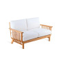 Stylish Chelsea Teak Wood Sofa 144 cm - Without seat cushion
