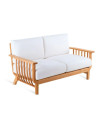 Sofa Chelsea 144 cm made of teak wood without seat cushion
