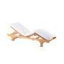 Teak Wood Chelsea Lounger - Elegant Outdoor Seating Solution