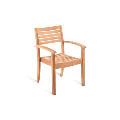 Poltroncina Chelsea Unopiù impilabile di teak