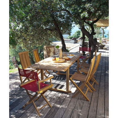 Table Chelsea rectangulaire allongeable cm 255
