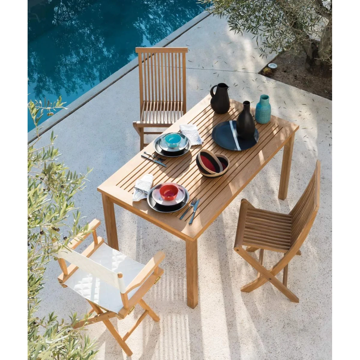 Chelsea Rectangular Table - Teak Outdoor | Unopiù