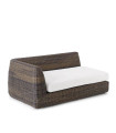 End module right without cushion Agorà from WaProLace by Unopiù in tropical brown