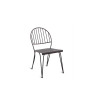 Ariete chair in bronze iron without cushion