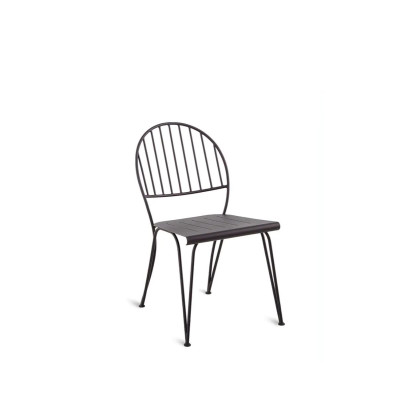 Ariete chair in bronze iron without cushion