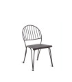 Chaise Ariete en fer bronze sans coussin