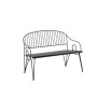Ariete Bench in Bronze Iron - Circular Design