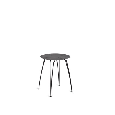 Unopiù Ariete Round Iron Coffee Table Bronze Garden Furniture Living Room Table