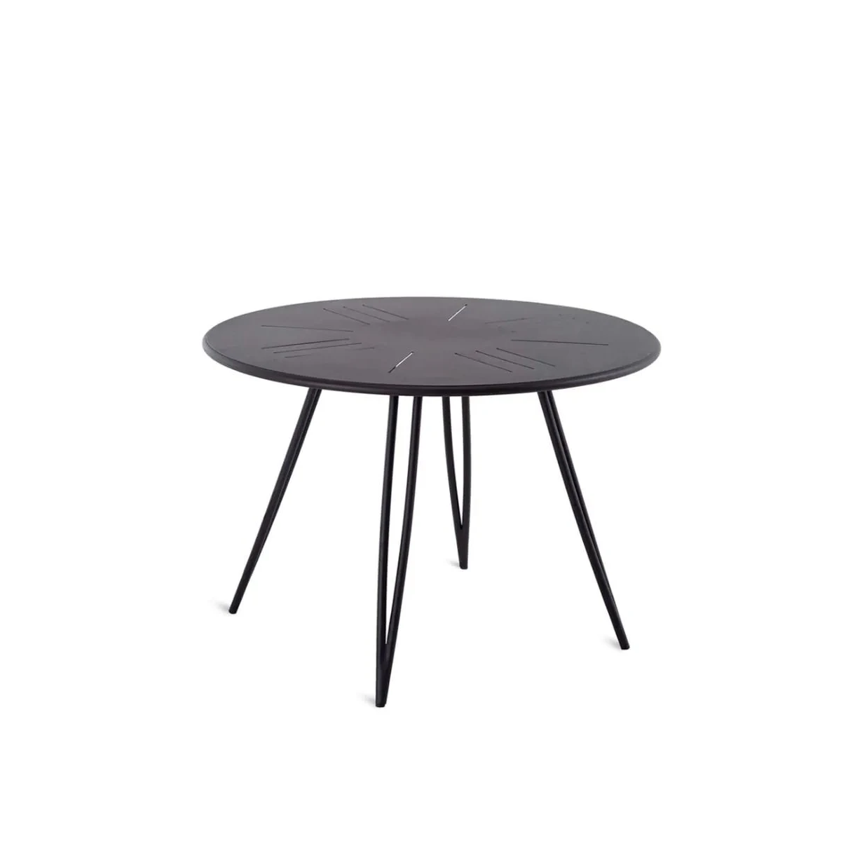 Runder Tisch Ariete Ø 110 cm aus Bronze-Eisen