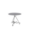 Round table Aurora by Unopiù in wrought iron 90 cm