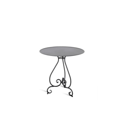 Wrought Iron Aurora Round Table 70cm by Unopiù