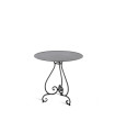 Round table Aurora by Unopiù in wrought iron 70 cm