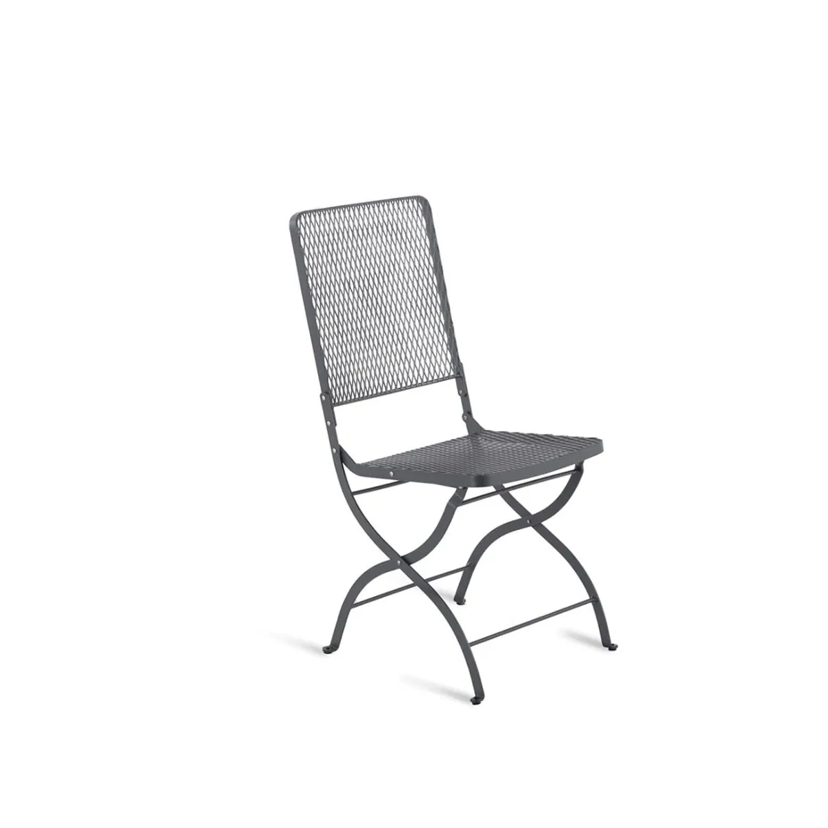 Foldable Wrought Iron Garden Chair Aurora by Unopiù - No Cushion