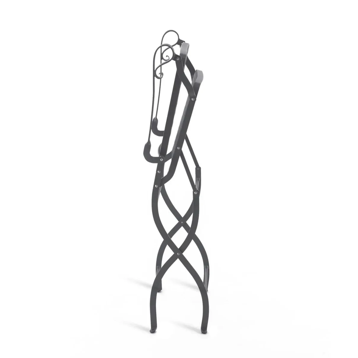 Foldable Wrought Iron Armchair Aurora by Unopiù - No Cushion Needed