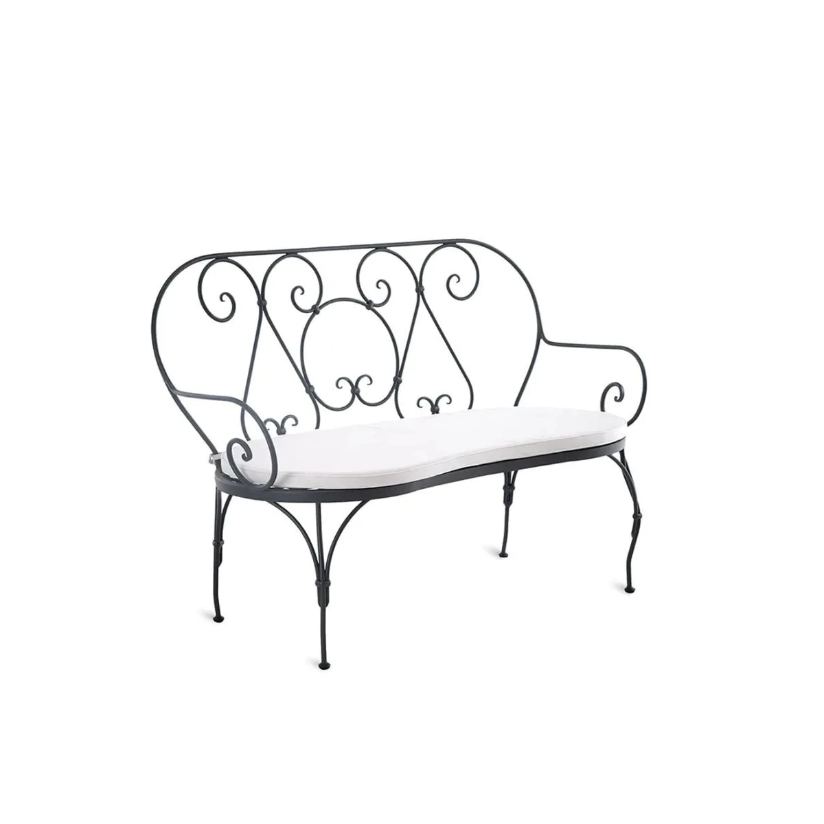 Banc de Jardin Unopiù Aurora - Élégance du Fer Forgé