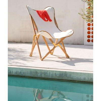 Emy small armchair in teak (only structure)