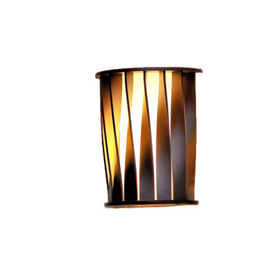 Applique Aton bronzo di alluminio e listelli ritorti