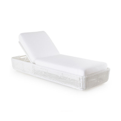 Chaise longue sans coussin Agorà Unopiù blanche - Votre havre de paix personnel