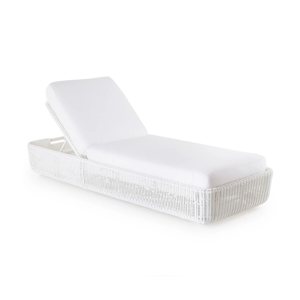 Unopiù Sun lounger without cushion Agorà white - Your personal retreat