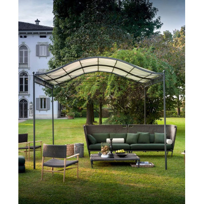 Freestanding Pergola Tibisco without roofing cm 366 X 376