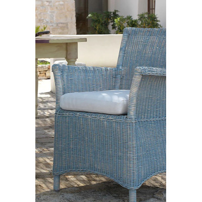 Seat cushion for Unopiù Capri small armchair, colour Nuvola