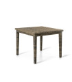 Agorà square table in WaProLace tropical brown