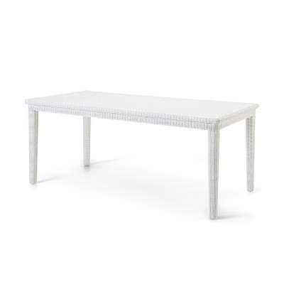 Agorà Rectangular Garden Table white - Weatherproof