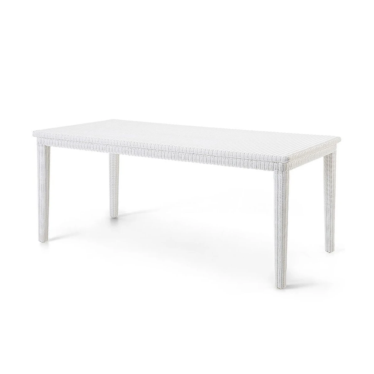 Table de jardin rectangulaire Agorà blanc - Résiste aux intempéries