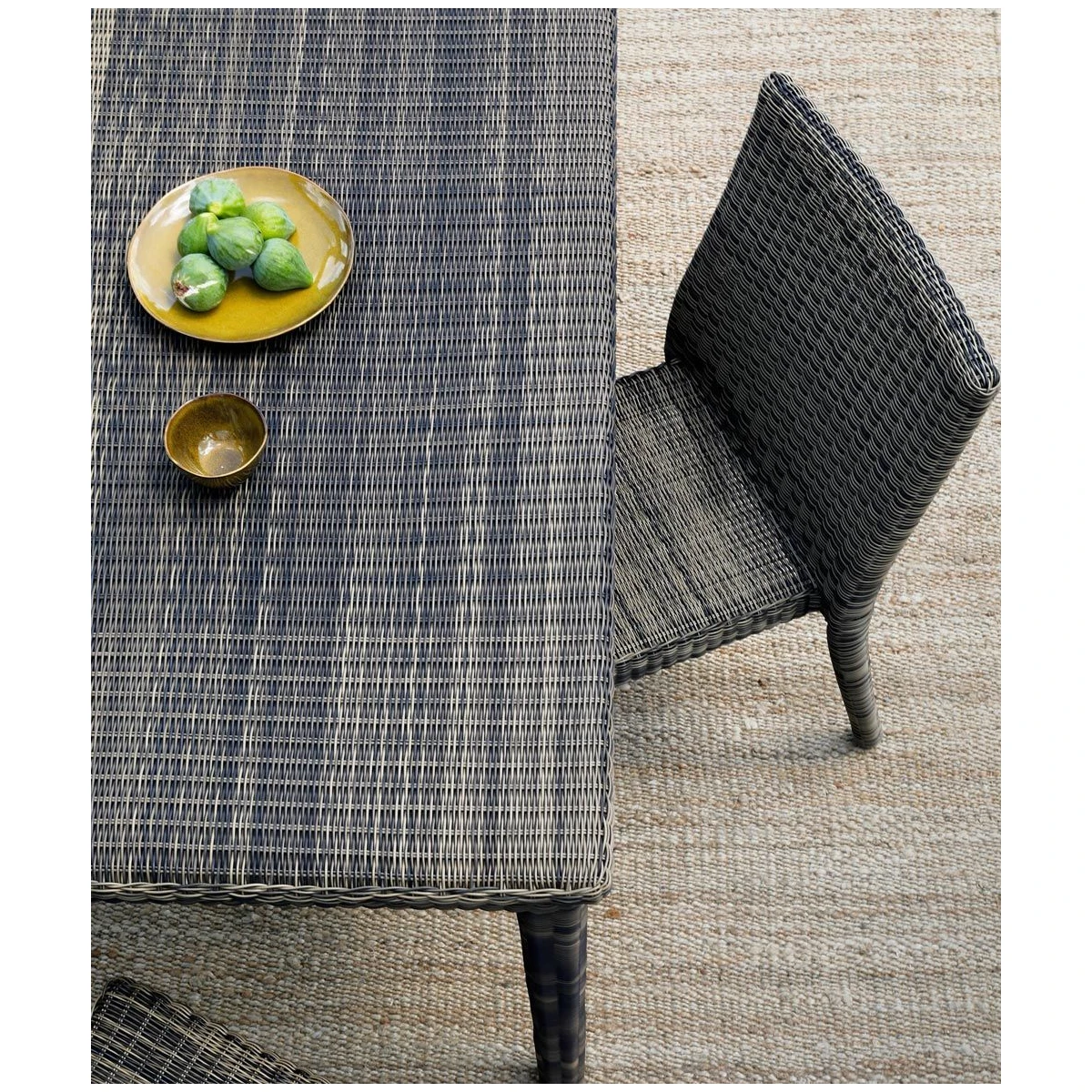 Table de jardin rectangulaire Agorà marron tropical - Résiste aux intempéries