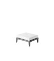 Cushion coffee table C'est la Vie with removable cover in 100% acrylic fabric in Nuvola colour