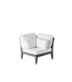 Cushions (seat and backrest) for C'est la Vie corner module with removable covers in 100% acrylic fabric in Nuvola colour
