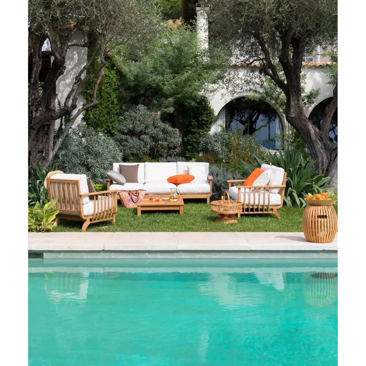 Unopiù Sofa Chelsea - 209cm Teakholz Luxus