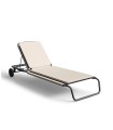 Unopiù Coco Sunlounger graphite with cord ecru