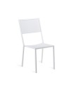 Chaise blanc Conrad Unopiù empilable en fer