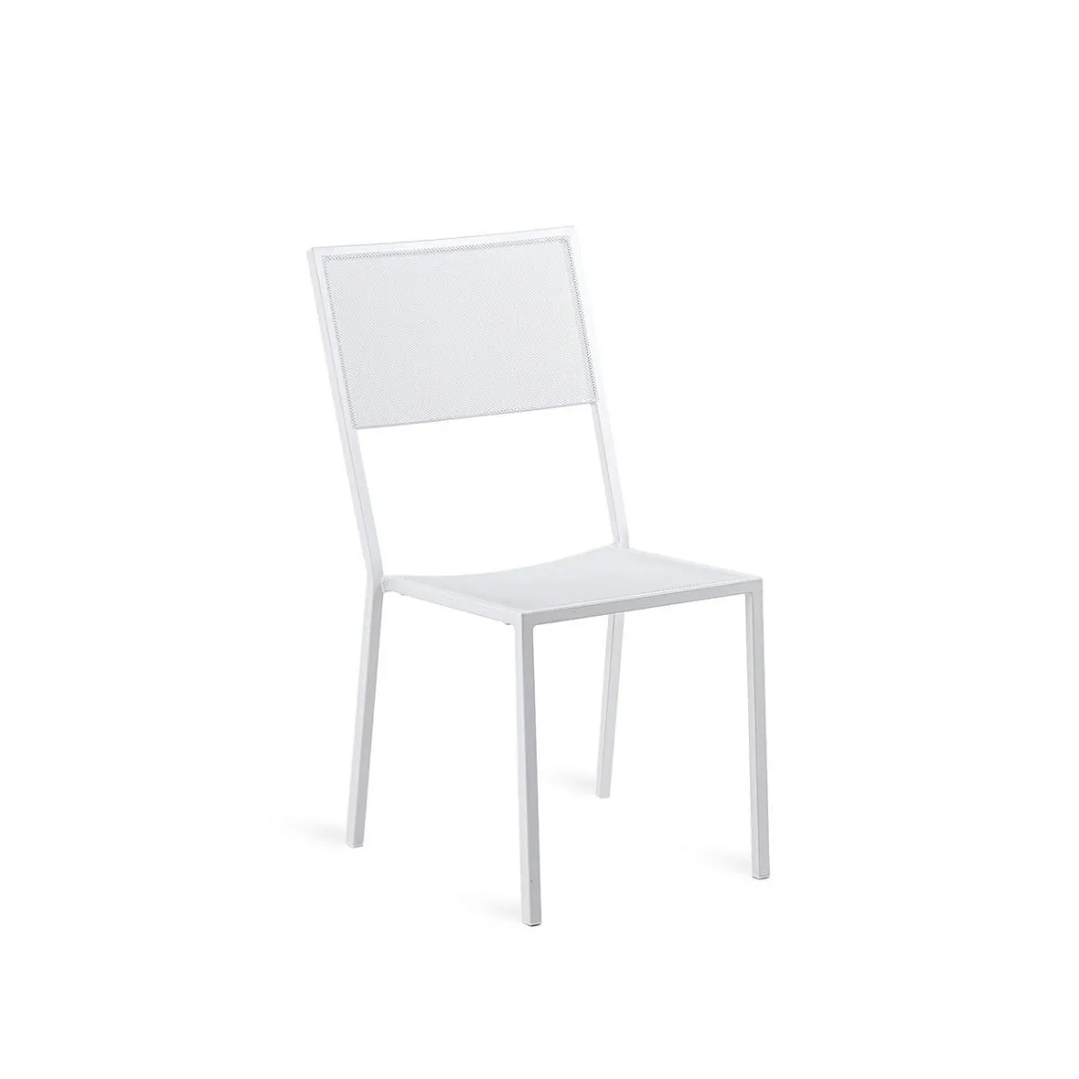 Unopiù Conrad iron stacking chair colour white