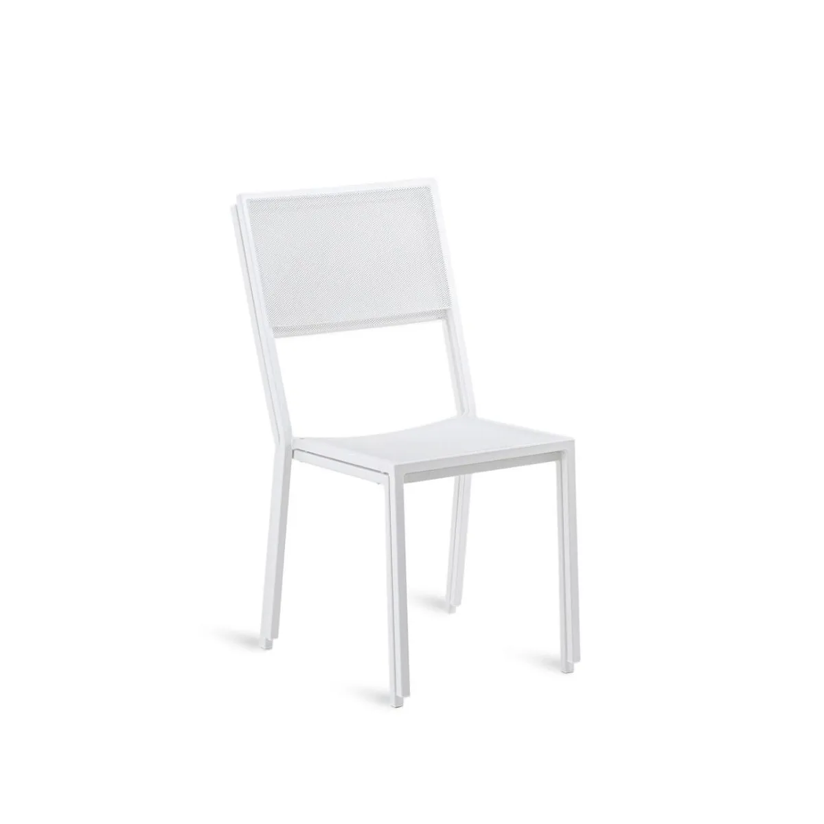Unopiù Conrad iron stacking chair colour white