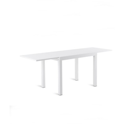 Tavolo Conrad Unopiù rettangolare allungabile 100 x 70 cm colore bianco
