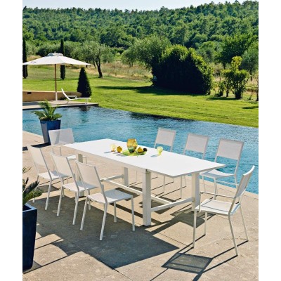 Tavolo Conrad Unopiù rettangolare allungabile 180 x 93 cm colore bianco