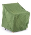 Green waterproof cover Aurora by Unopiù for 2 chairs or 2 stacking armchairs