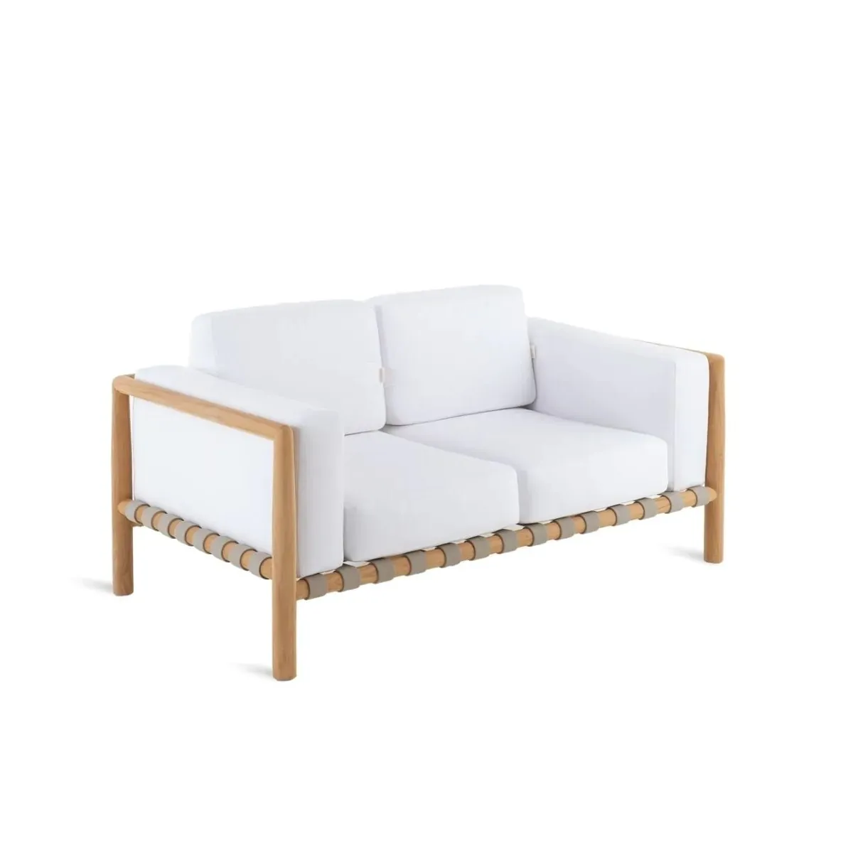 Elegant 2-Seater Pevero Bench by Unopiù - Perfect for Gardens