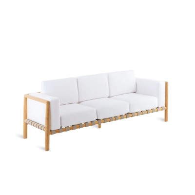 Divano 3 Posti Pevero in Teak - Eleganza e Comfort | Unopiù