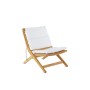 Folding Recliner Chair by Unopiù - Teak Wood & WaProLace Design