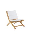 Foldable Recliner Synthesis by Unopiù in Teak and WaProLace