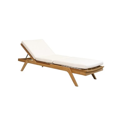 Chaise longue empilable Synthesis Unopiù en teck et WaProLace