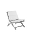 Cushion seat and backrest for folding recliner Synthesis by Unopiù, colour Nuvola