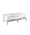 Cushions for seat (3 pieces) with cylindrical cushions (2 pieces) with velcro strip Synthesis von Unopiù, Nuvola colour
