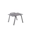 Couchtisch stapelbar Panarea von Unopiù aus Aluminium in grafitgrau
