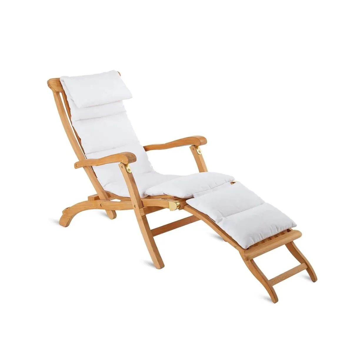 Klappbarer Liegestuhl Titanic von Unopiù – Teakholz für Garten und Terrasse