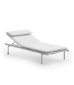 Cushion with headrest for Salò aluminium sun lounger by Unopiù, colour Nuvola